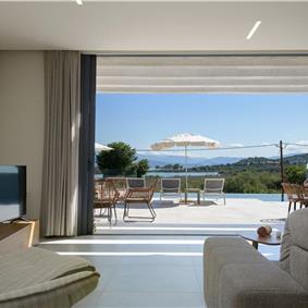 3 bedroom villa with pool & seaview, near Acharavi, sleeps 6